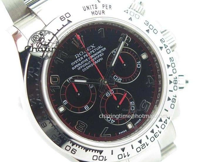 0216 SmartChoice Daytona 116509 JF Best Edition Black Dial On SS Bracelet A 4023